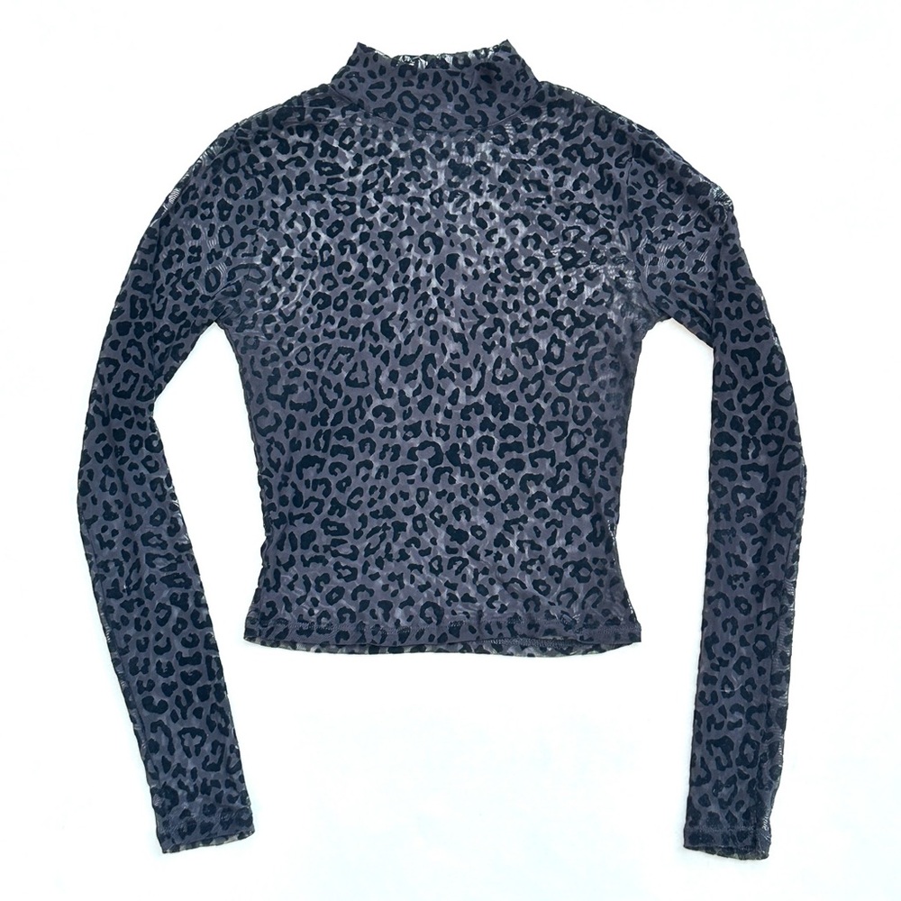 Leopard Print Long Sleeve Top